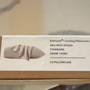 Evercool Snow Ivory Cooling Pillowcases - 2 Pack
